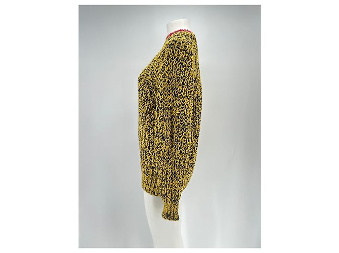 Isabel Marant Suéter de punto amarillo de algodón M - vista 3