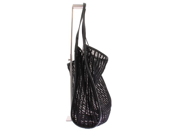 Autre Marque Borsa tote ICICLE in pelle nera traforata Nero - vista 3