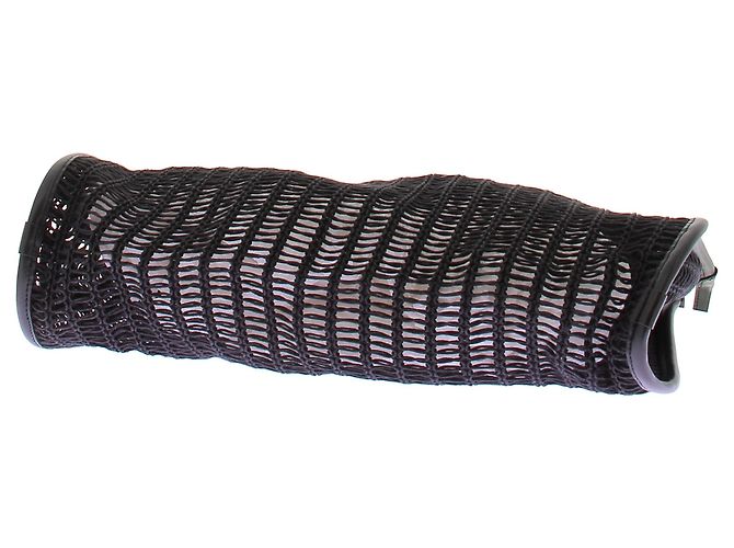Autre Marque Borsa tote ICICLE in pelle nera traforata Nero - vista 6