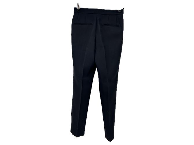 Autre Marque Pantaloni neri in lana Nero - vista 2