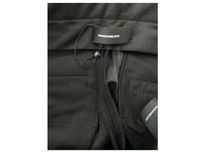 Autre Marque Pantaloni neri in lana Nero - vista 3