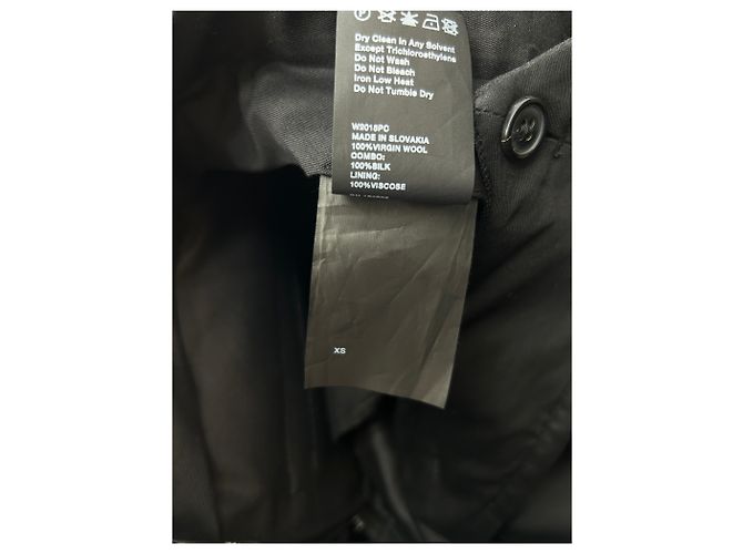 Autre Marque Pantaloni neri in lana Nero - vista 4