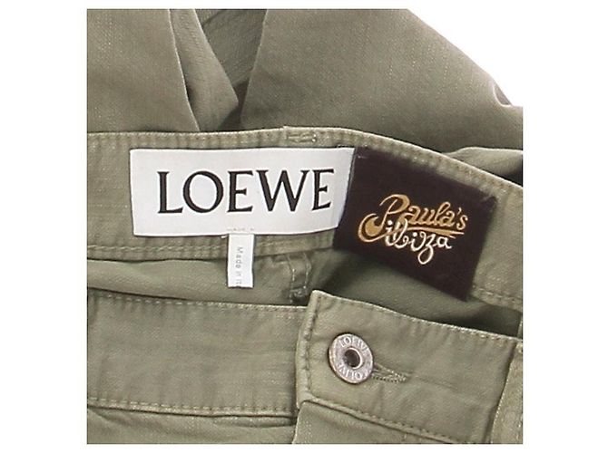 Pantaloni Loewe kaki in cotone Cachi - vista 5
