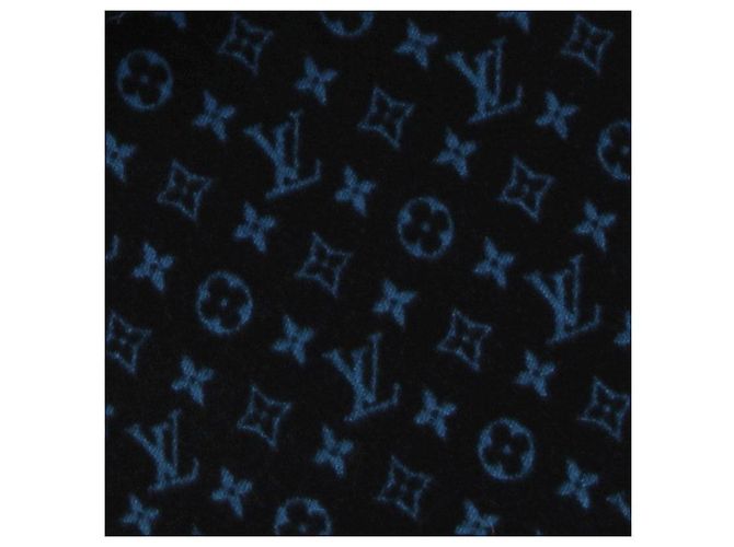 Louis Vuitton Poncho marino de lana Azul marino - vista 5