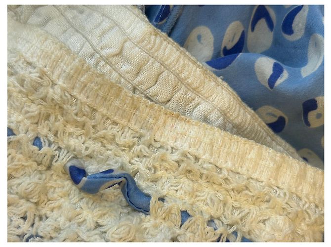 Autre Marque Pantaloncini in seta blu POUPETTE ST BARTH - vista 3