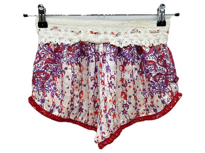 Autre Marque Rote Seidenshorts von POUPETTE ST BARTH - Ansicht 2