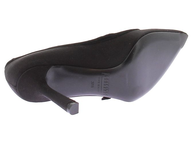 Autre Marque Décolleté neri in satin Nero - vista 7