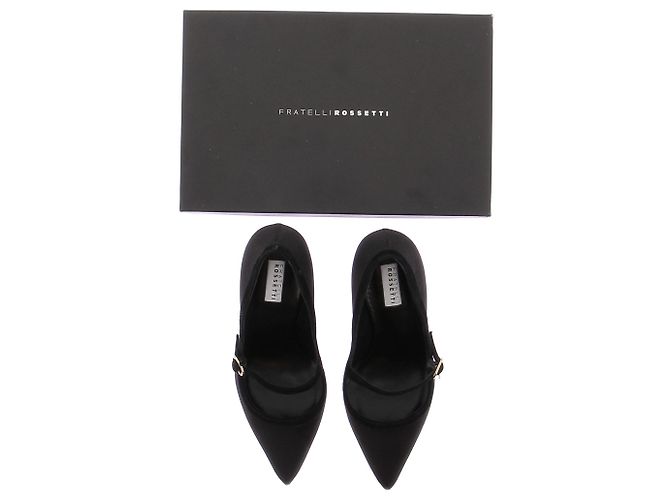 Autre Marque Décolleté neri in satin Nero - vista 8