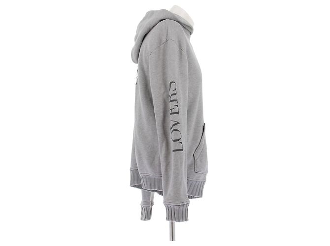 Amiri Hoodie aus Baumwolle grau - Ansicht 3