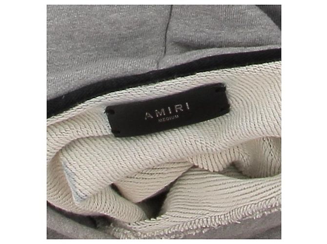 Amiri Hoodie aus Baumwolle grau - Ansicht 5