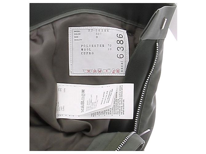 Sacai Hose Khaki aus Polyester - Ansicht 6
