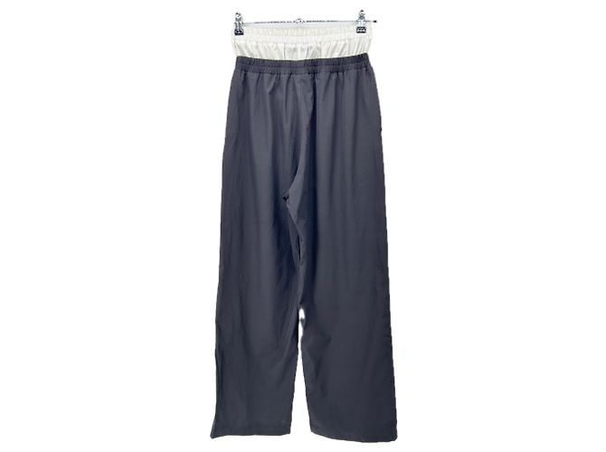 Autre Marque Doppelbundhose marine Marineblau - Ansicht 2