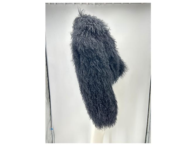 Autre Marque JACOB LEE Pelzjacke Schwarz Größe 38 - Ansicht 3
