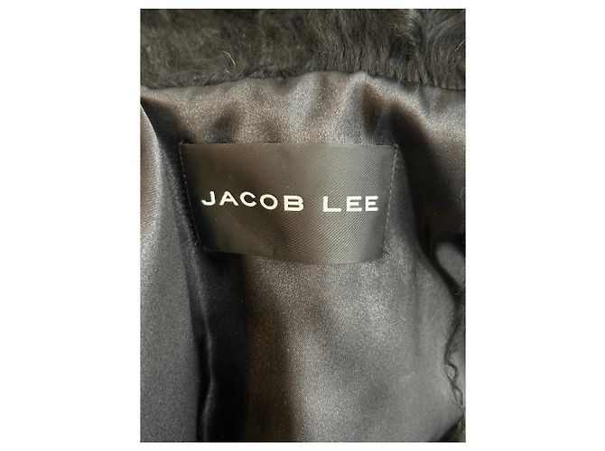 Autre Marque JACOB LEE Pelzjacke Schwarz Größe 38 - Ansicht 5