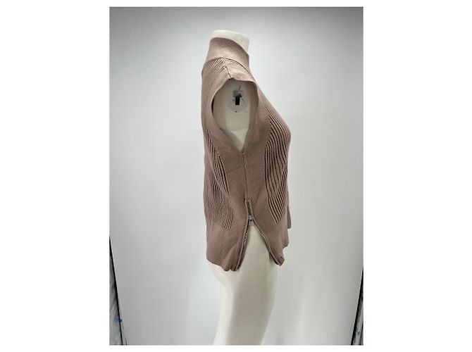 Autre Marque Suéter sin mangas marrón Castaño - vista 3