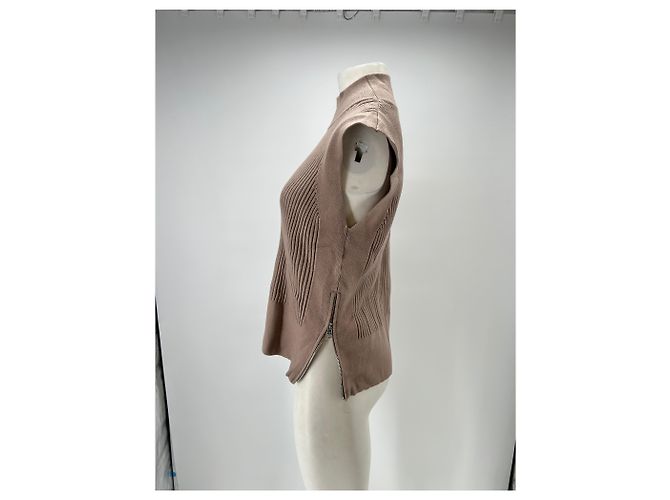 Autre Marque Suéter sin mangas marrón Castaño - vista 4