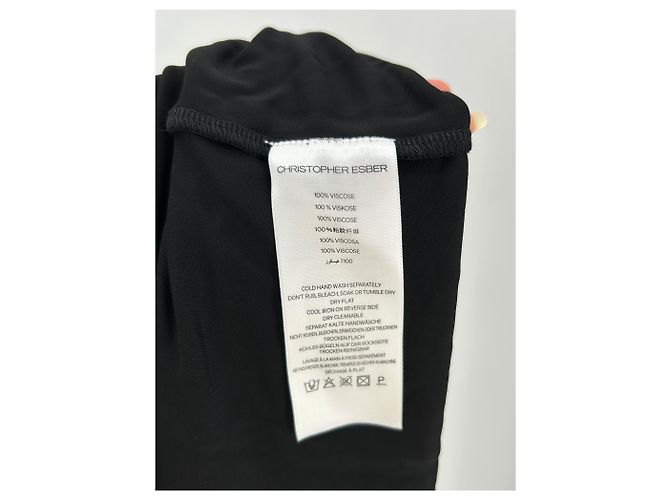 Autre Marque CHRISTOPHER ESBER Maxikleid Schwarz - Ansicht 6