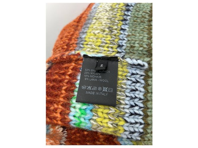 Roberto Collina Mehrfarbige Strickweste aus Alpaka Mehrfarben - Ansicht 6