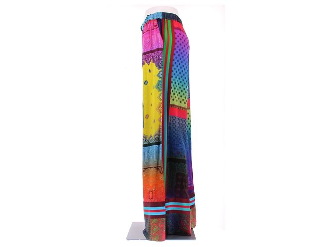 Pierre Louis Mascia Bunte Seidenhose Mehrfarben - Ansicht 4