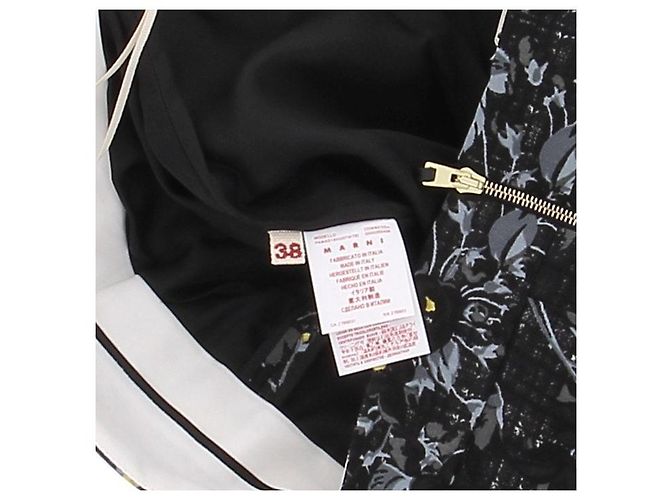 Marni Pantaloni neri e gialli Nero - vista 7