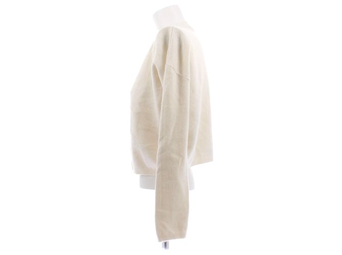 Autre Marque Ecru-Cardigan aus Kaschmir Beige - Ansicht 4
