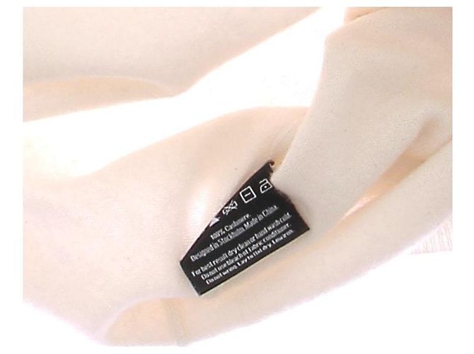 Autre Marque Ecru-Cardigan aus Kaschmir Beige - Ansicht 5