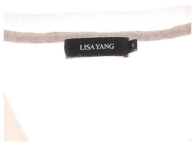 Autre Marque Ecru-Cardigan aus Kaschmir Beige - Ansicht 6