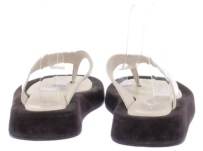 Infradito Ginza The Row in pelle bianca Bianco - vista 5