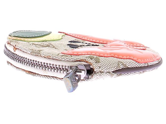 Louis Vuitton Petit porte monnaie rond papillon monogramme et patchwork Grey - view 4