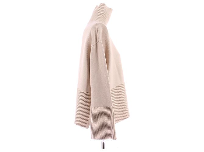 Totême Suéter crema de cuello alto Beige - vista 3