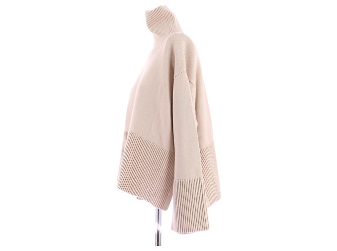 Totême Suéter crema de cuello alto Beige - vista 4