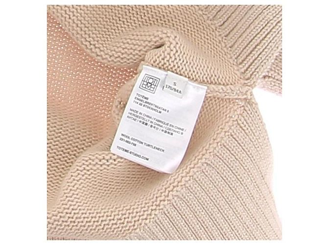 Totême Suéter crema de cuello alto Beige - vista 7