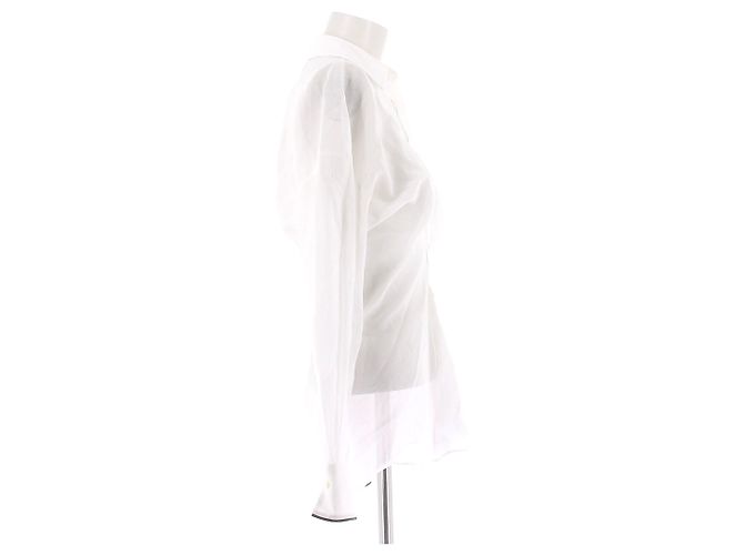 Camicia Brunello Cucinelli Bianca in Cotone M Bianco - vista 3