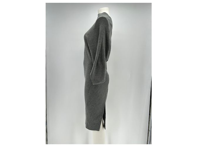 Hussein Chalayan Wollkleid in Grau mittellang - Ansicht 4
