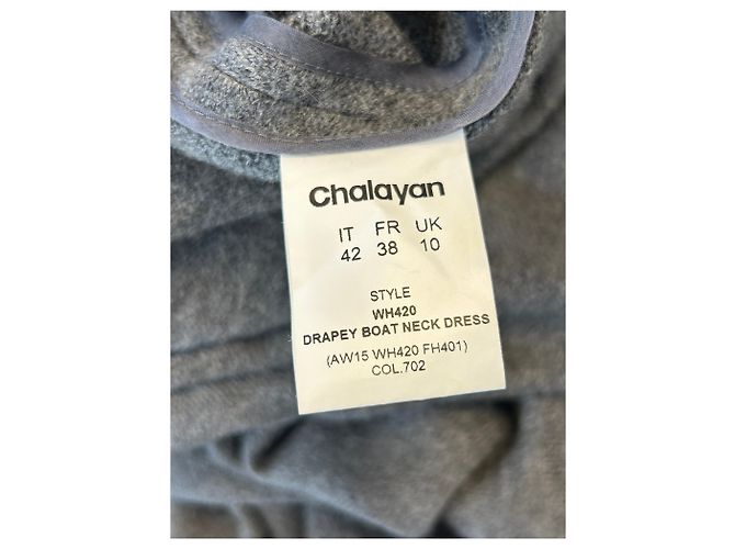 Hussein Chalayan Wollkleid in Grau mittellang - Ansicht 6