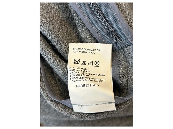 Hussein Chalayan Wollkleid in Grau mittellang - Ansicht 7