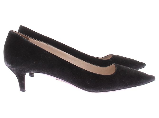 Décolleté Prada in camoscio nero 37 - vista 2