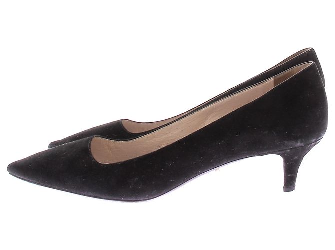 Décolleté Prada in camoscio nero 37 - vista 3