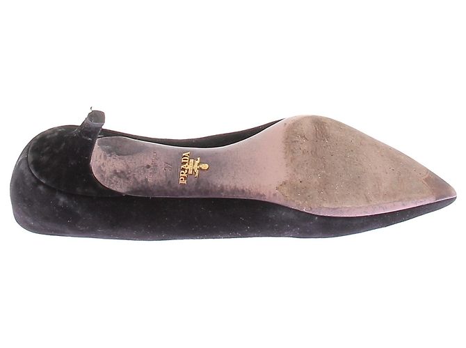 Décolleté Prada in camoscio nero 37 - vista 7