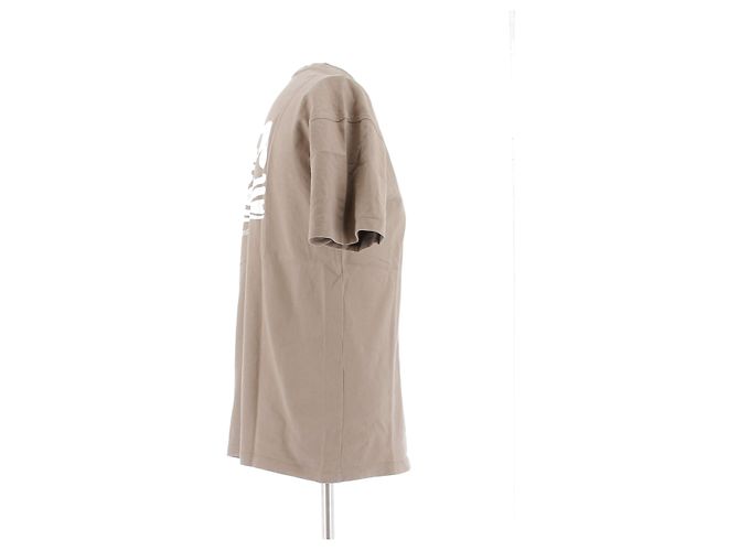 Autre Marque Camiseta ADISH marrom de algodão com logo branco - vista 3