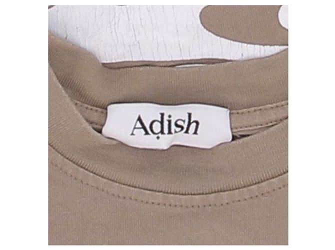 Autre Marque Camiseta ADISH marrom de algodão com logo branco - vista 5