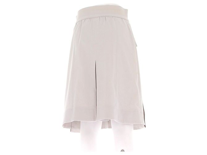 Falda midi Fendi beige de algodón con botones - vista 2