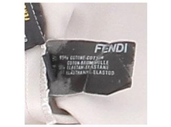 Falda midi Fendi beige de algodón con botones - vista 7