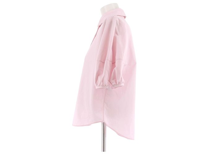 Dice Kayek Rosa Baumwollhemd mit 3/4 Ärmeln - Ansicht 4