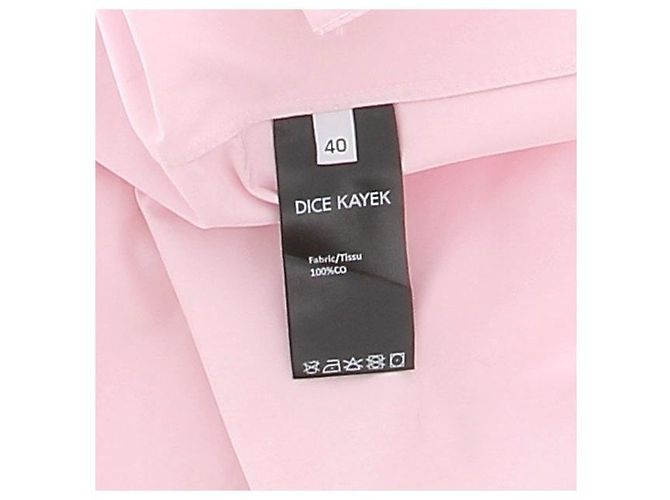 Dice Kayek Rosa Baumwollhemd mit 3/4 Ärmeln - Ansicht 6