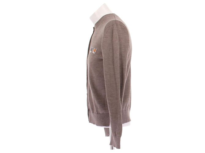 Autre Marque MAISON KITSUNÉ Wollcardigan braun - Ansicht 4