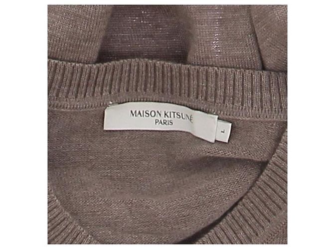 Autre Marque MAISON KITSUNÉ Wollcardigan braun - Ansicht 6