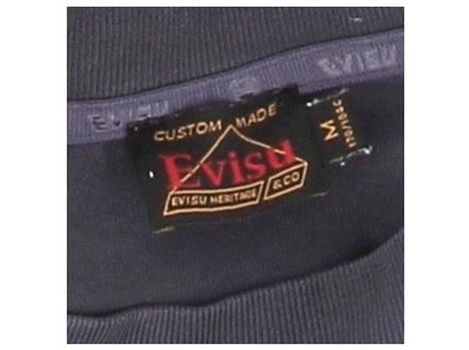 T-shirt Evisu blu navy in cotone - vista 5