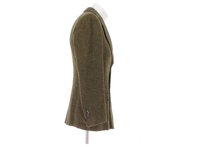 Yves Saint Laurent Khaki Wool Jacket - view 3
