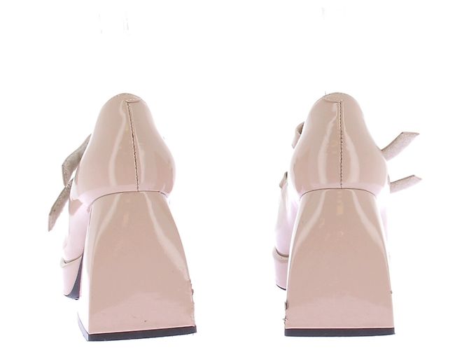 Nodaleto Bulla babies en cuir verni Beige - view 5